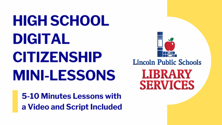 These 5-10 minute lessons are designed to be taught by librarians. Lessons includes a script for easy conversion to share with teachers.